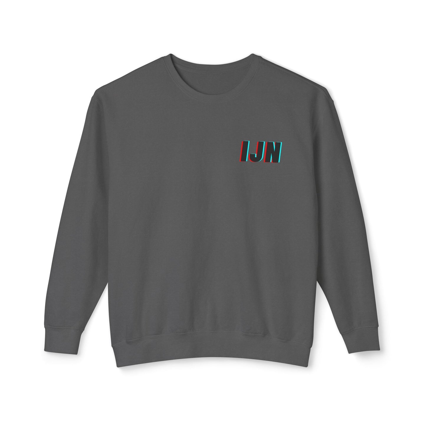 IJN Classic Covert Crewneck on Pepper Gray