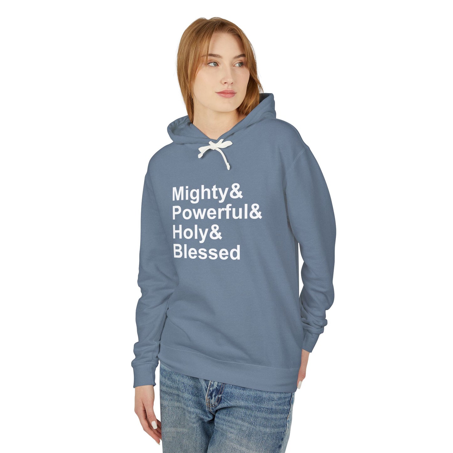 Mighty Name of Jesus on Blue Jean
